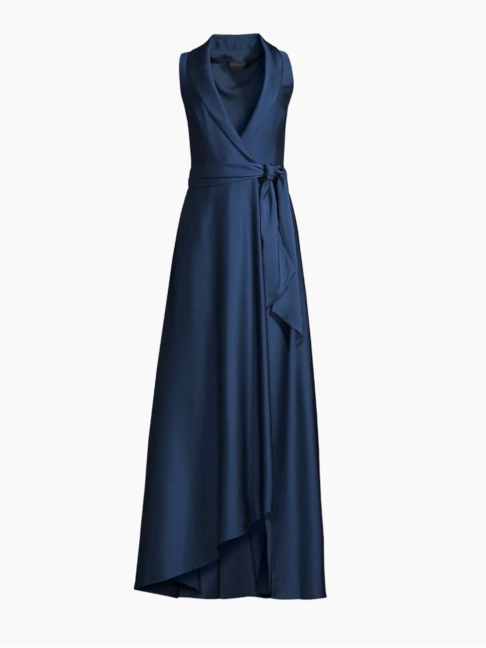 NWT Aidan Mattox Belted High-Low Wrap Gown. Size 2